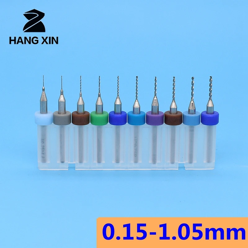 0.15-1.05mm Carbide pcb drill bits micro 10pcs PCB Drill Bit Set for metal Printed circuit board drilling tool | Инструменты