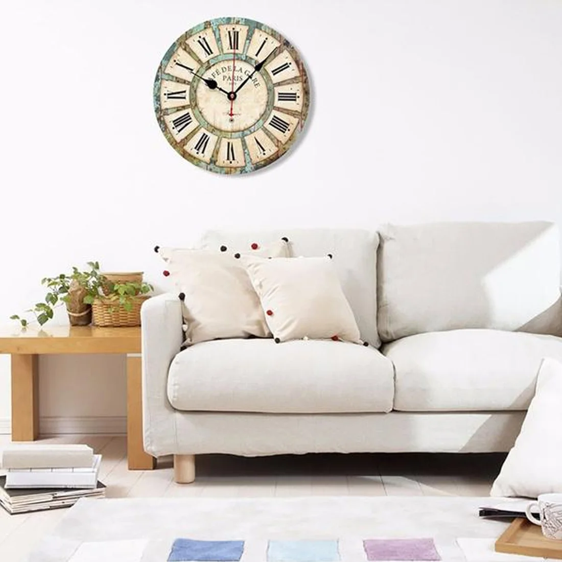 Креативные настенные часы для гостиной ностальгические ретро антикварные