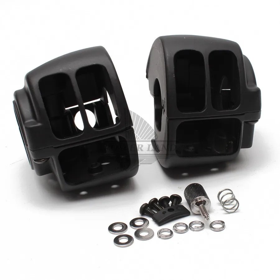 

Black Aluminum Motorcycle Handlebar Switch Housing Cover For Harley Dyna Sportsters Softail V-Rod Touring 2009-Later