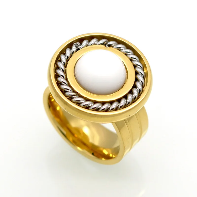 Модные Зеленые кольца для женщин и мужчин золотые скрученные круглые