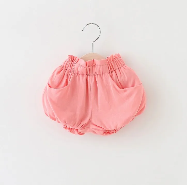 Детская одежда летний новый девушки фонарь шорты детские хлопок двойной слой