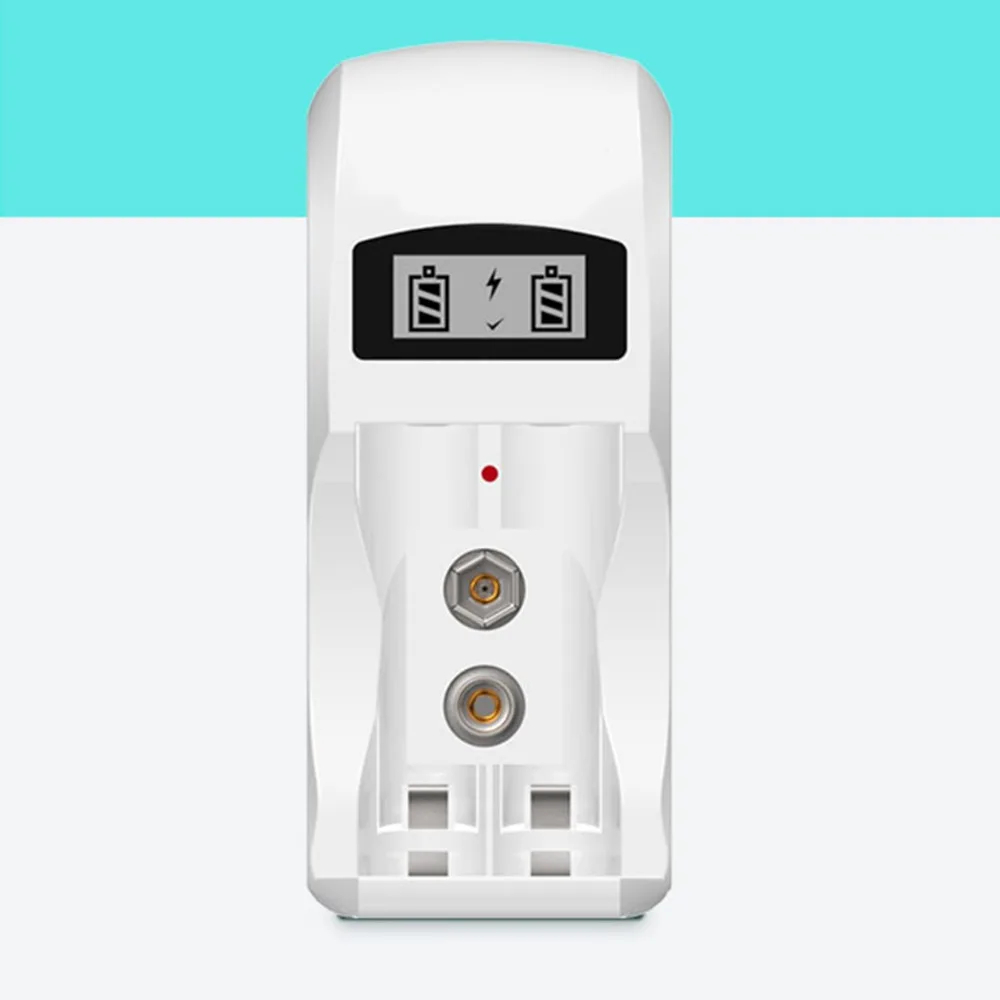 SOONHUA C902 ABS PC огнестойкий 2 слота батареи интеллектуальное зарядное устройство IC контроллер для AA AAA 9 В батареи с светодиодный дисплей