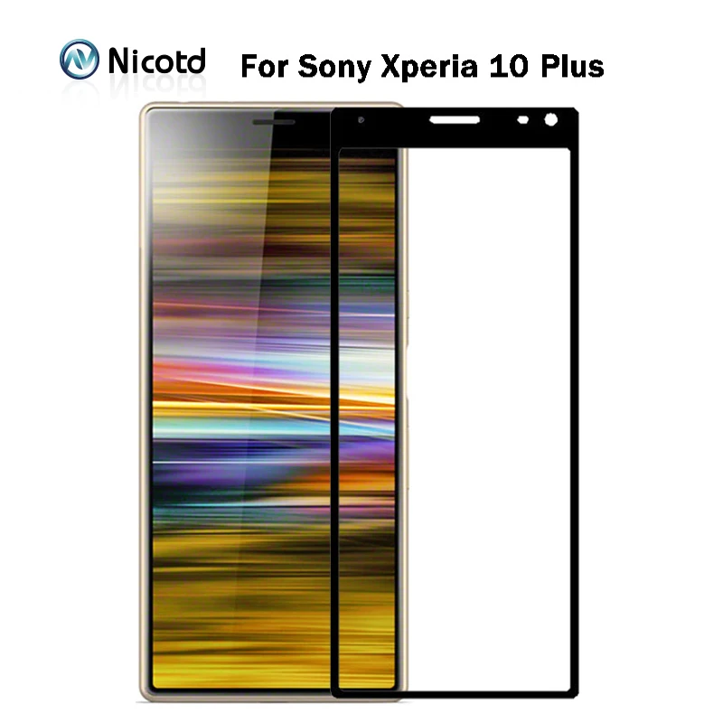 Закаленное стекло Nicotd 9H для Sony Xperia 10 защита экрана с полным покрытием L3 plus