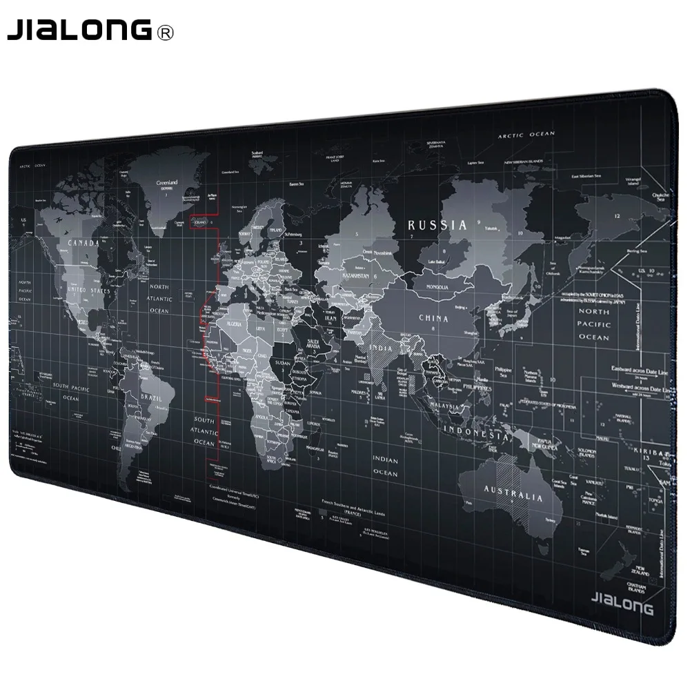 Оригинальный JIALONG World Map высококачественный нескользящий игровой коврик для мыши