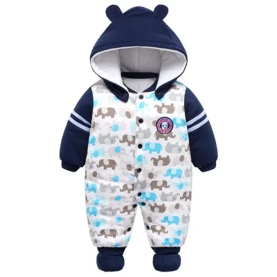 2019 г. Новые детские комбинезоны для России Одежда мальчиков и девочек на холодную