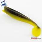 WK 14 см * 3 шт., приманка для ловли басов, бесплатная доставка, вращающаяся Мягкая приманка с хвостом, Рокфиш, Поллок, каяк, рыболовная приманка 5,5 