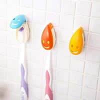 4pcsset creative automatic smiley face toothbrush holder with strong suction toothbrush rack health bathroom accessories