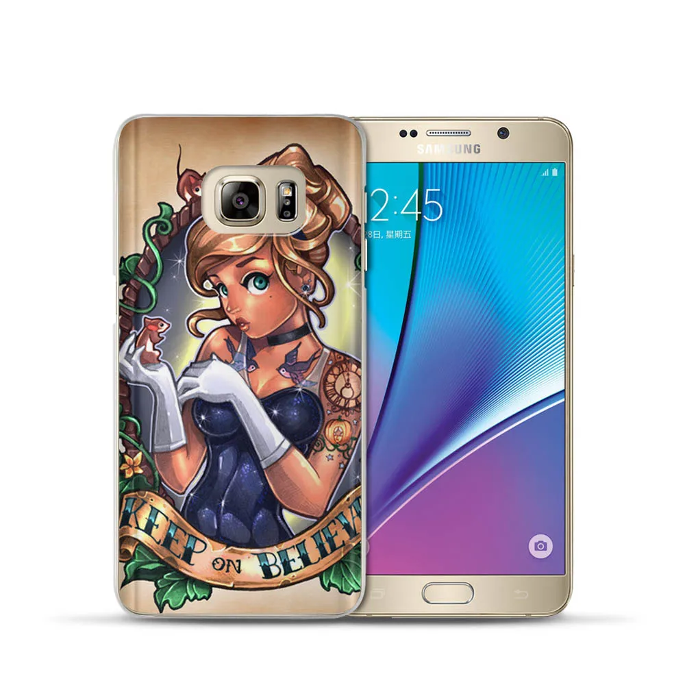 VIYISI татуировки принцесса телефон чехол для samsung Galaxy J7 J5 J3 A3 A5 2015 2016 2017 Премьер S6 S7