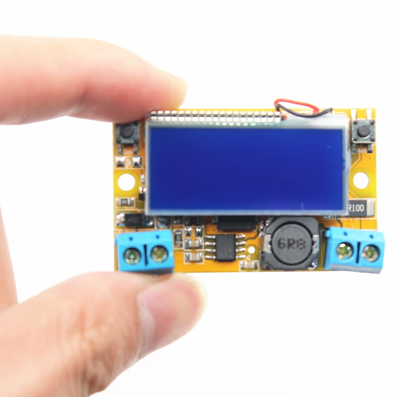 Liquid Crystal Displays DC-DC Step-Down Buck Converter Power Supply Adjustable Push Button Module with LCD Display 5-23V 3A | Электроника