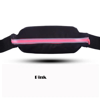 Pink Ходовые спортивные сумки мобильного телефона поясная сумка пакеты поясная водонепроницаемый карман чехол для смартфонов(4- 6 дюйм(ов - Цвет: Pink
