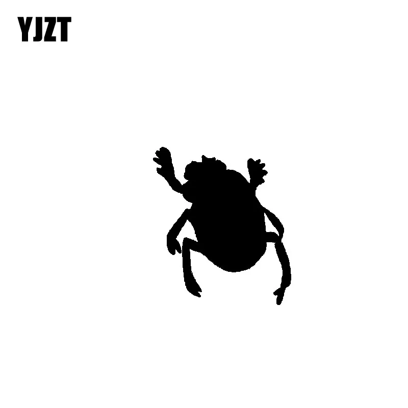 

YJZT 13CM*14.8CM Mysterious Cool Insect Artistic Nifty Vinyl Decal Interesting Car Sticker Black/Silver C19-1381