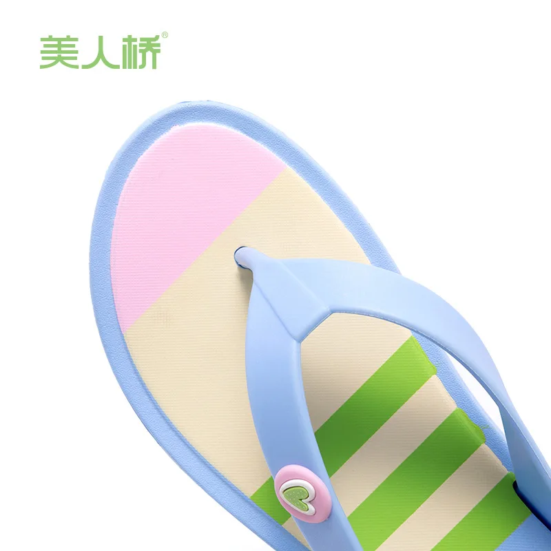 2019 ladies flip-flops thick-soled home slippers women increased thickening outside wearing pinch summer | Обувь