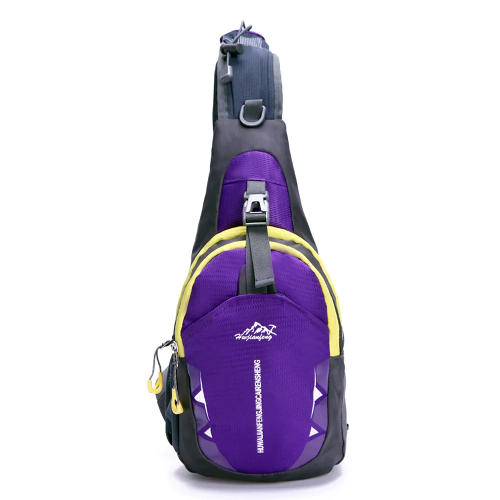 Purple Спортивная нагрудная сумка через плечо, сумка на плечо для мужчин и женщин, рюкзак-мессенджер - Цвет: Purple