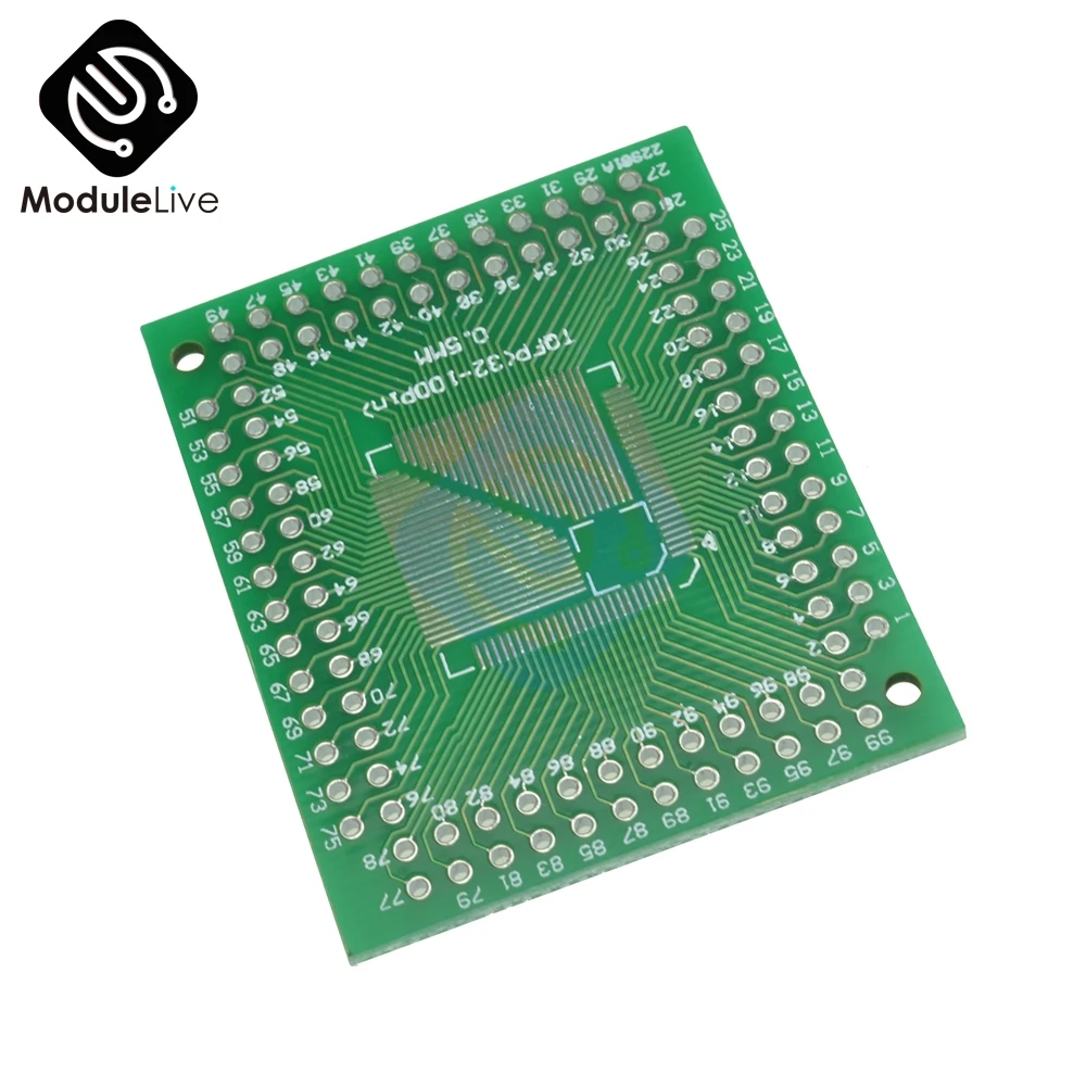 2 шт. адаптер QFP/TQFP/LQFP/FQFP 32/44/64/80/100 для DIP PCB плата конвертер Diy|Детали и аксессуары