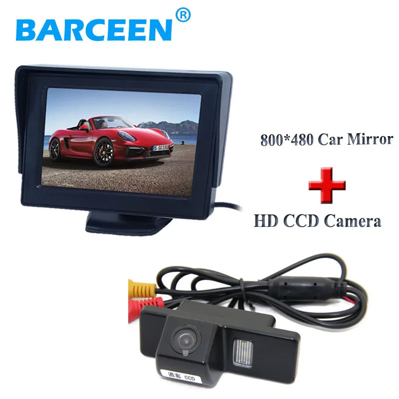 

car parking monitor 4.3"+black shell car rear camera for NISSAN QASHQAI X-TRAIL for Citroen C4/C5 for Peugeot 307 Hatchback