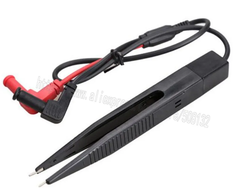 Пинцет для тестирования SMD провод с зажимом втулка вилкой типа банан 4 мм