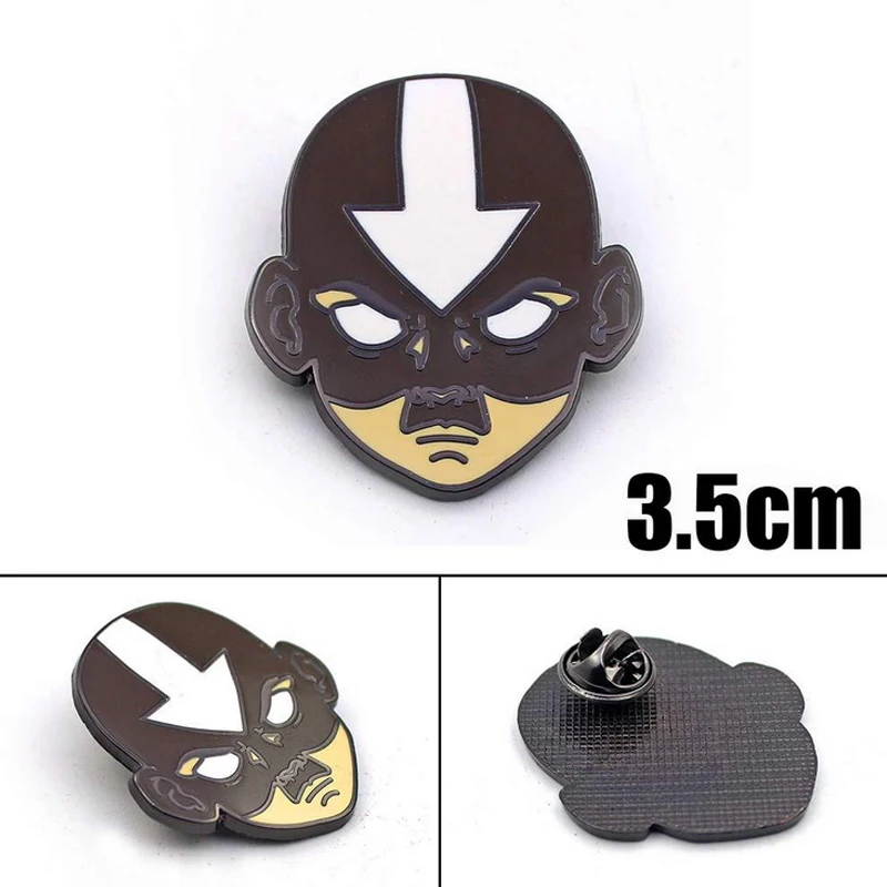Аватар Последний Airbender 90s смешной мультфильм рюкзак Одежда diy украшения эмаль броши значок галстук воротник булавки