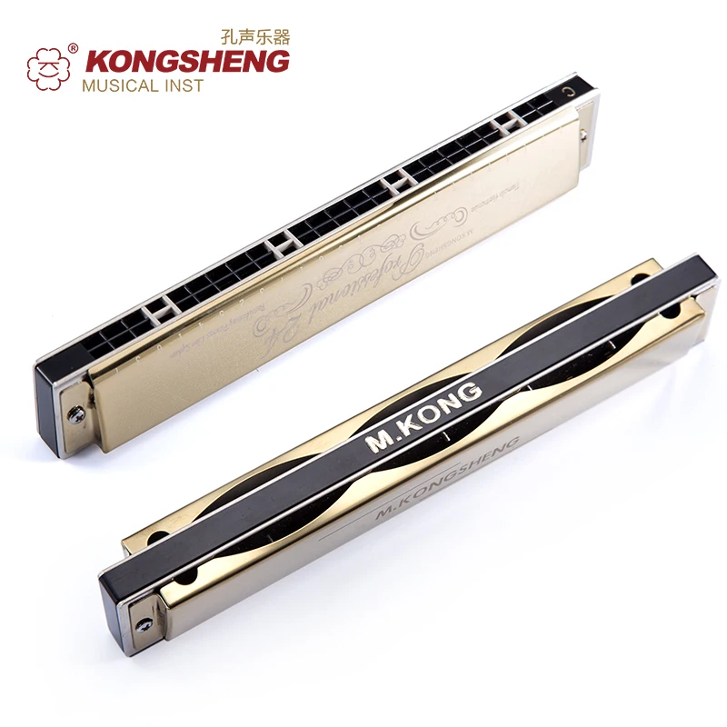 Губная гармоника KONGSHENG Tremolo с 24 отверстиями для начинающих ротовой Ключ C/# C/D/# D/E/F #