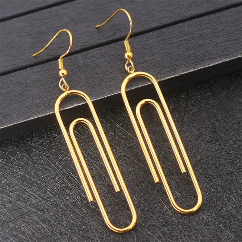 Модные серьги золотого цвета из нержавеющей стали лидер продаж темпераментные