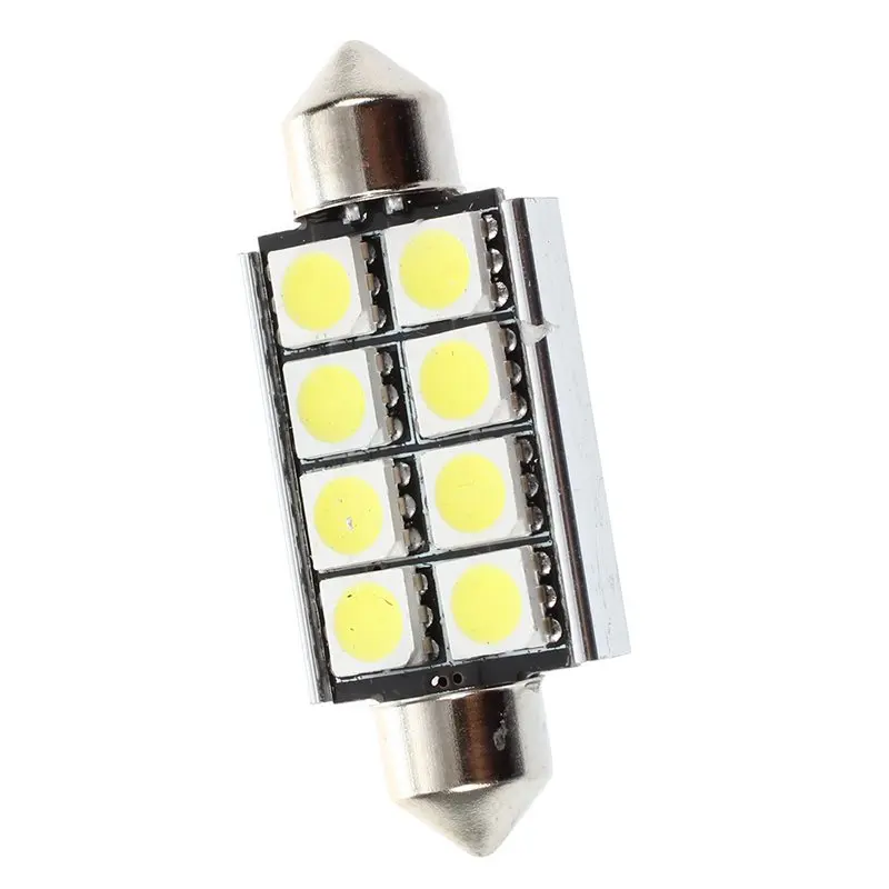 10 х гирлянда C5W 8 SMD 5050 светодиодный 42 мм белый интерьер can-шины свет лампы |