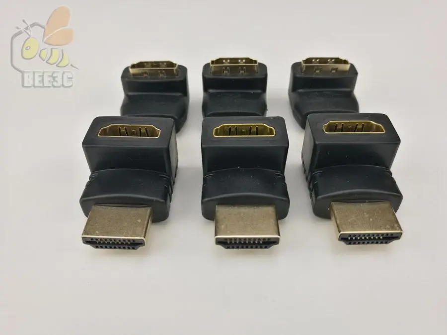 HDMI совместимая с HDMi разъемом A/A F/M 90 градусов изогнутая Угловая головка 270 угловая