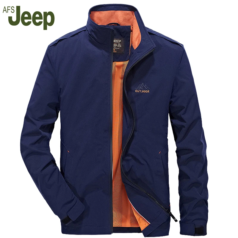 Afs джип 2017 Новинка весны Для мужчин куртка Повседневное Стенд воротник с длинными