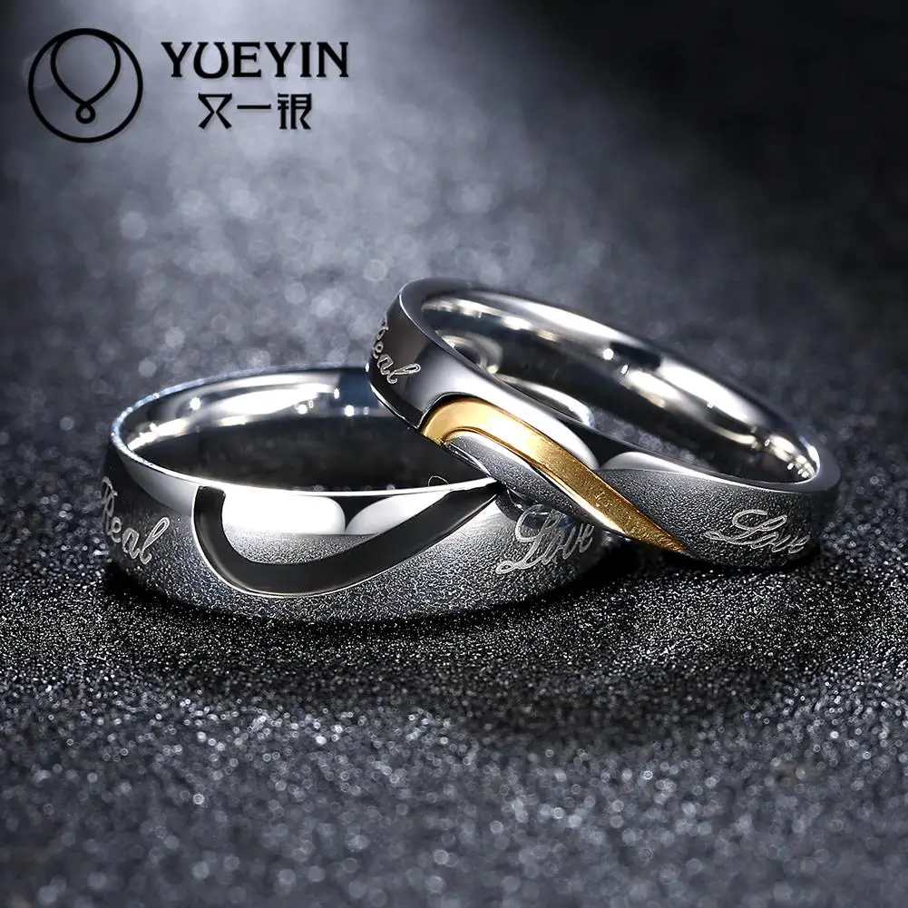 Engagement jewelry women's gold color rings wedding bague homme Factory price jewellery beauty |