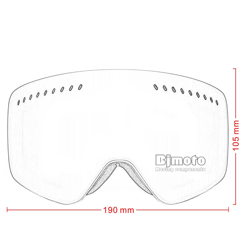 BJMOTO зимние мотоциклетные очки уличные UV400 двойные линзы 3 слоя пены Спорт сноуборд лыжные очки маска катание на лыжах Снег шлем маска