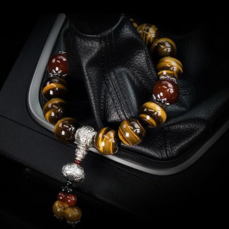 Автомобильные бусинки украшения Хрустальный тигровый глаз красный агат