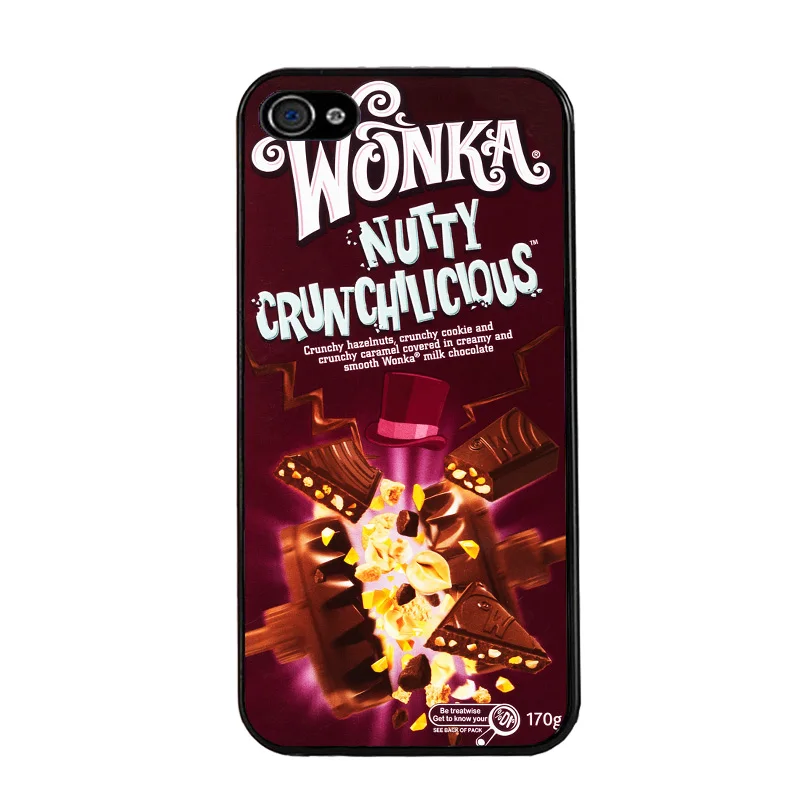 Горячая Стиль с изображением шоколада wonka посылка Крышка черный жесткий футляр