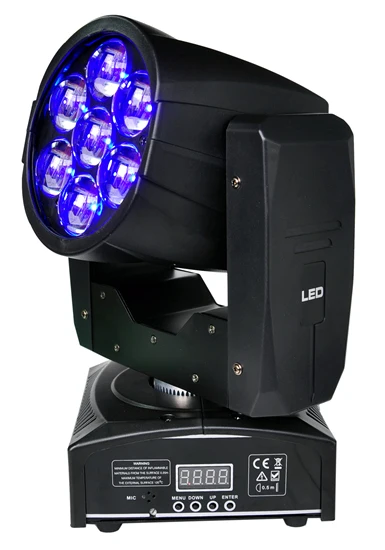 Guangzhou TIPTOP Sample 7x12W New Stage Effect Lighting 4in1 RGBW LED Small Bee Eye Moving Head Beam+Wash Light Smooth Pan Tilt | Освещение