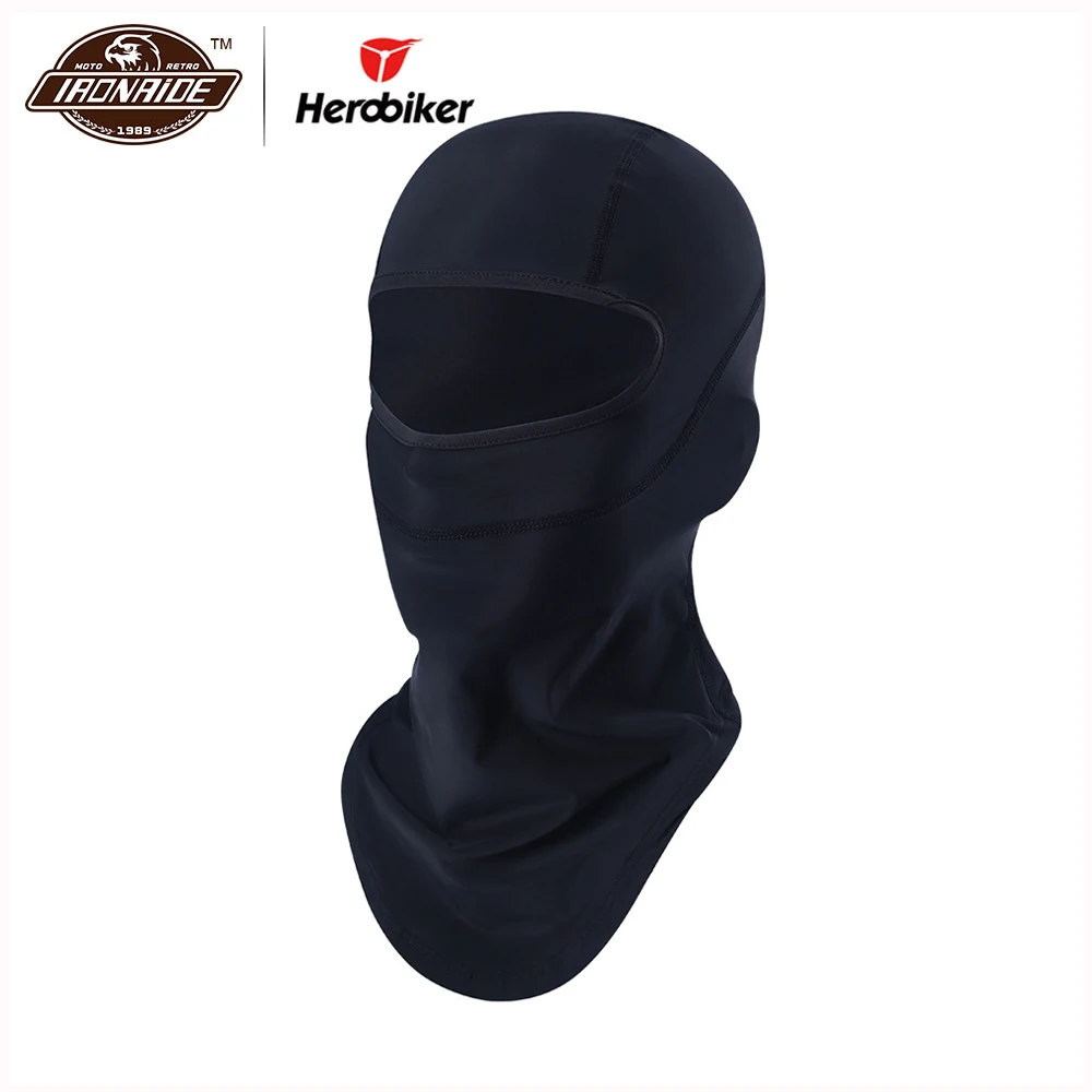 HEROBIKER черная мотоциклетная маска для шлема унисекс ветронепроницаемый
