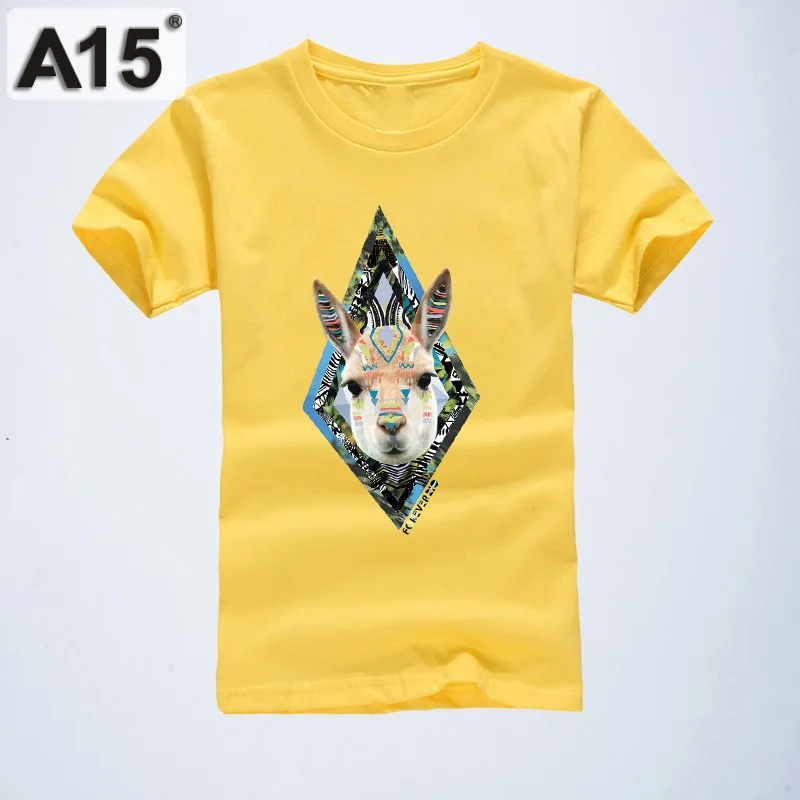 A15 3D мультфильм печатных Для детей, на лето Детские футболки для мальчиков; Детские футболки для мальчиков Размеры 6 8 10 Для детей 12–14 лет футболки с коротким рукавом для девочек - Цвет: K4T40Yellow