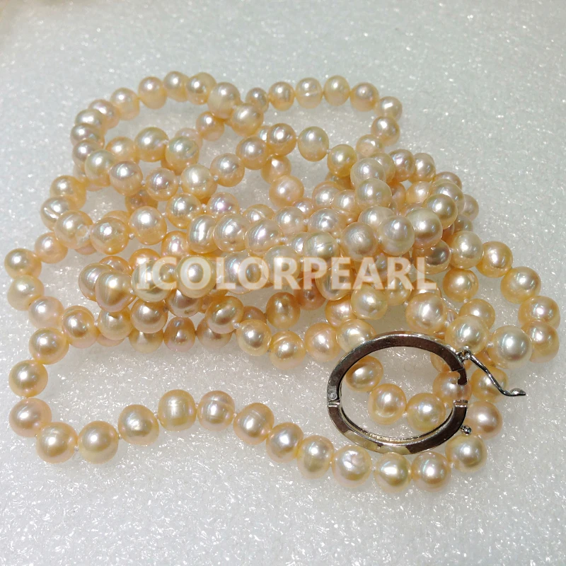 Ожерелье WEICOLOR из пресноводного жемчуга 125 130 см 6 7 мм|sweater necklace|necklace necklacefreshwater pearl