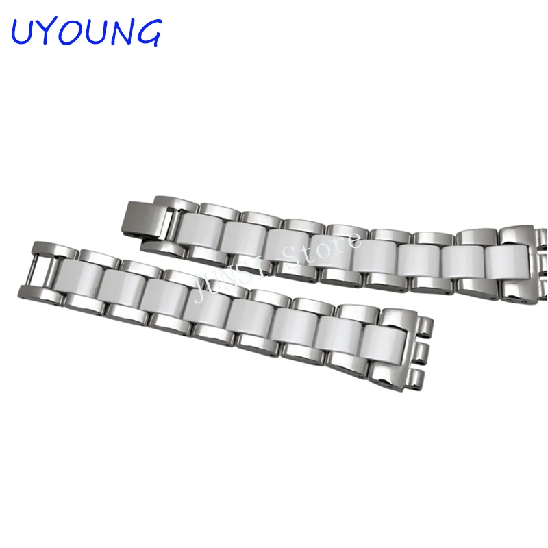Ремешок для часов UYOUNG Swatch YGS716 YAS100 качественная нержавеющая сталь + керамический