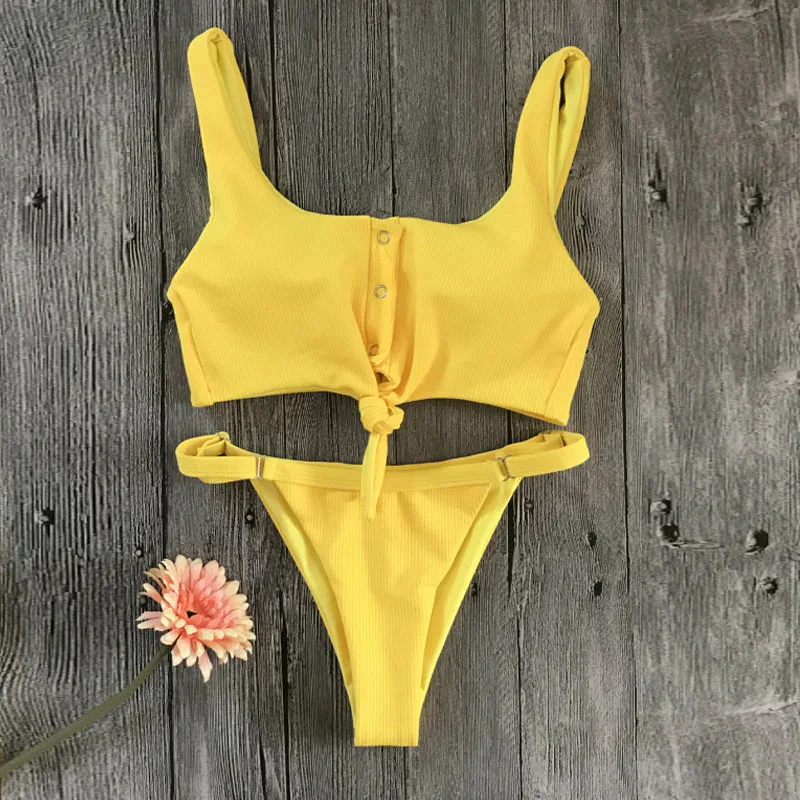 Сексуальные красные бикини с подкладкой женские костюмы maillots halter купальный