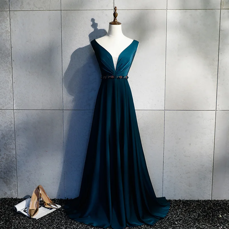 2019 vestidos de baile A-Line формальное платье для выпускного вечера es vestido noite с v-образным