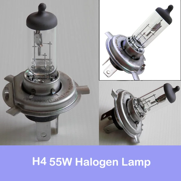 

2PCS Auto 12V 55/60W H4 Halogen Lamp 4300K Amber-White Car Bulb Fog Light