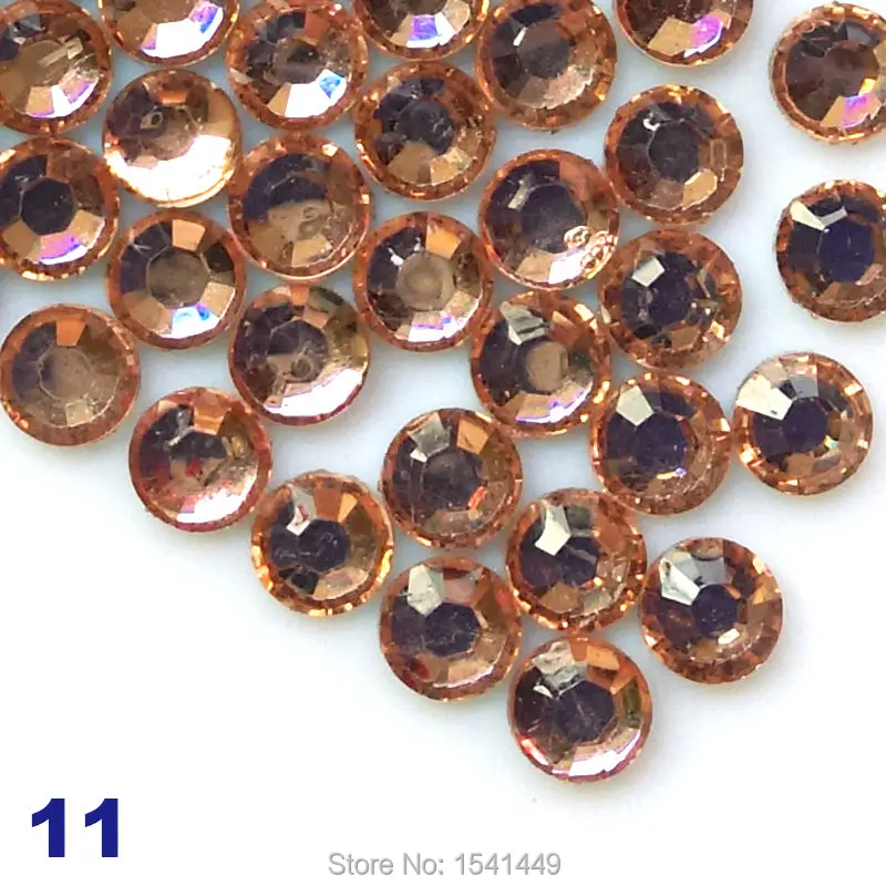 1000 шт./пакет Сделай Сам дизайн ногтей 14 граней полимерная цветная глазурованная