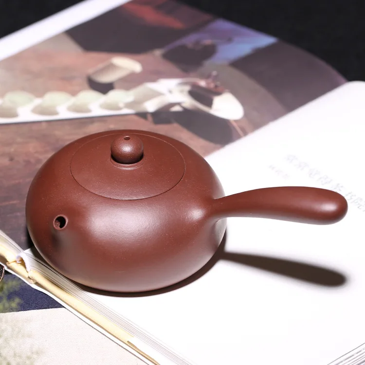 280 мл аутентичный Китайский Исин фиолетовая глина с боковой ручкой чайный горшок