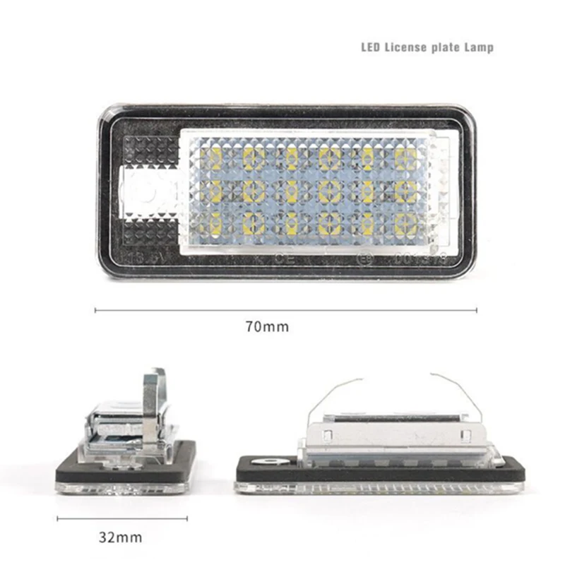 2PCS CAR LED License plate light number lamp for Audi A3 A4 S4 RS4 B6 B7 A6 RS6 S6 C6 A5 S5 2D Cabrio Q7 A8 S8 Avant | Автомобили и