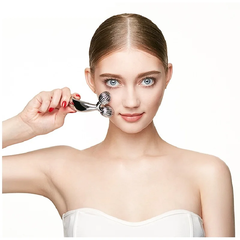 Японский косметический инструмент 3D mini Vtype ролик для подтяжки лица массажный