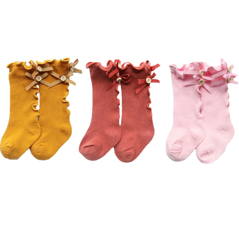 Хлопковые детские гольфы для девочек Сезон осень-зима Детские носки принцессы