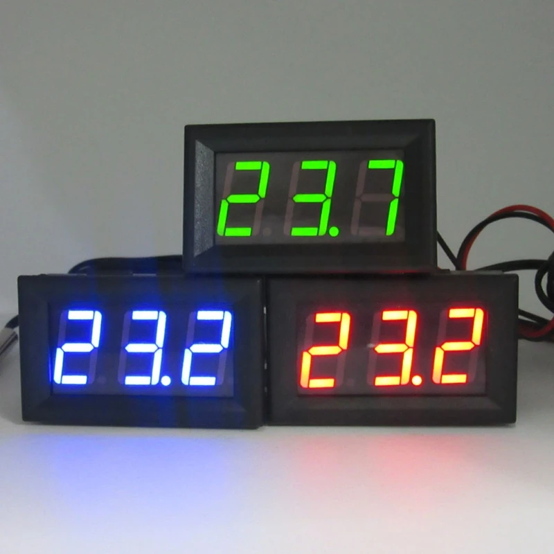 -50 ~ 110 градусов DC 12v цифровой светодиодный термометр панель контроля температуры