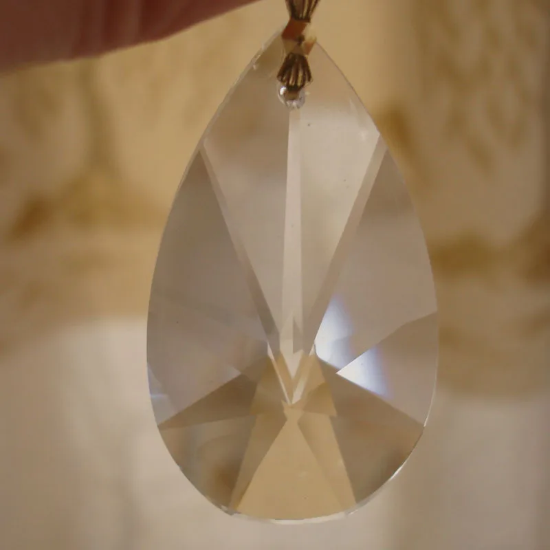 50 мм 100 шт./лот Бесплатная хрусталя Suncatcher Призма кулон xmas висит части доставка |
