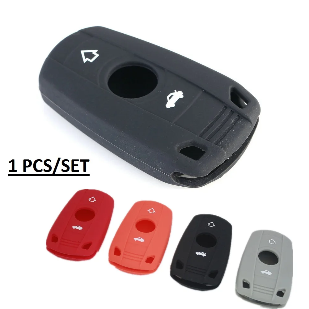 

HARBLL 1 PCS Smart Remote Key Fob Shell Cover Silicone Cover Case For BMW 1 3 5 6 7 E X5 M3