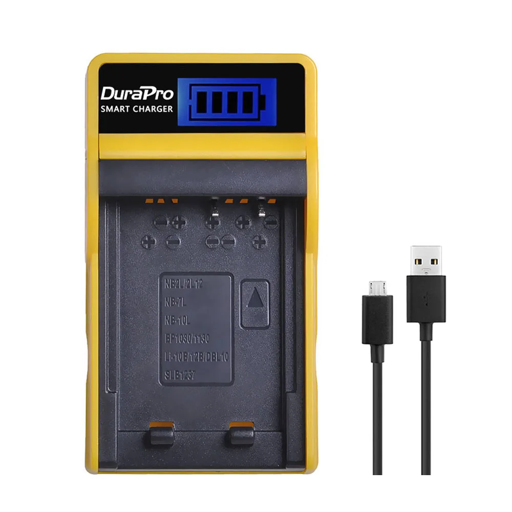 Литий-ионная батарея DuraPro 1800mAh NB-7L NB7L NB 7L+ зарядное устройство USB lcd для цифровых камер Canon PowerShot G10 G11 G12 SX30 SX30IS