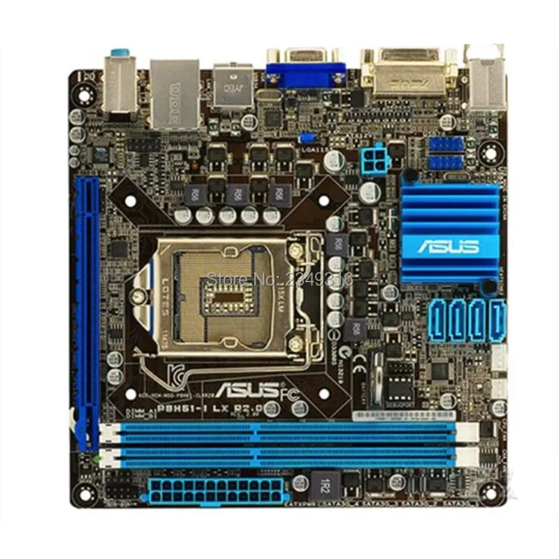 Оригинальный MINI-ITX HTPC материнская плата для ноутбука ASUS P8H61-I LX R2.0 DDR3 LGA1155 H61