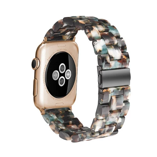2 Ремешок из смолы для apple watch 44 мм 38 мм iwatch 42 мм 40 мм correa pulseira apple watch 5 4 3 2 ремешок из нержавеющей стали - Цвет ремешка: 2