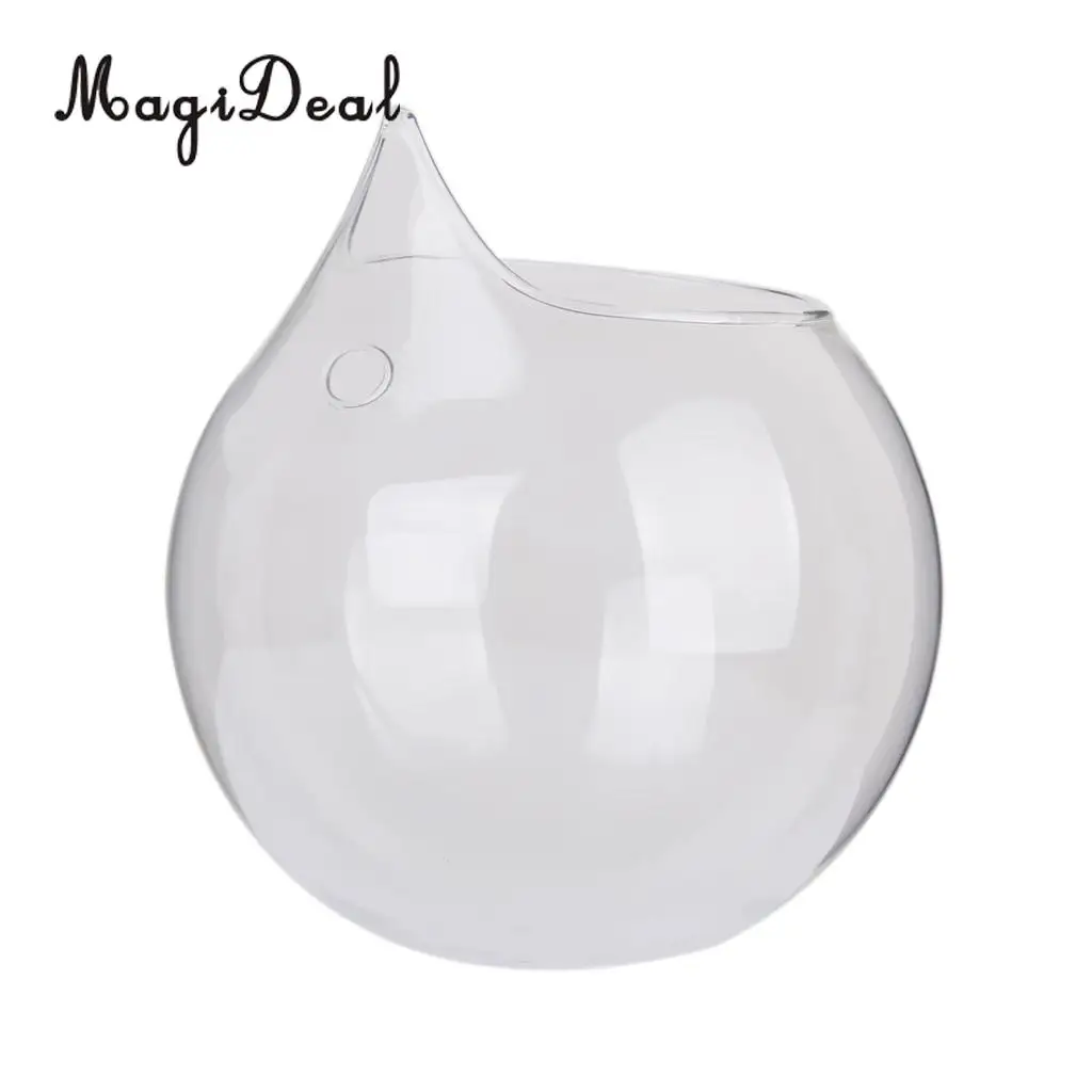 Волшебная прозрачная стеклянная подвесная гидропонная ваза в форме шара